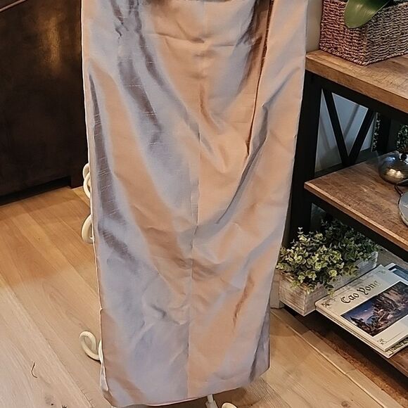 KM collection size 8P long formal dress and jacket taupe gold champagne color - Picture 7 of 16